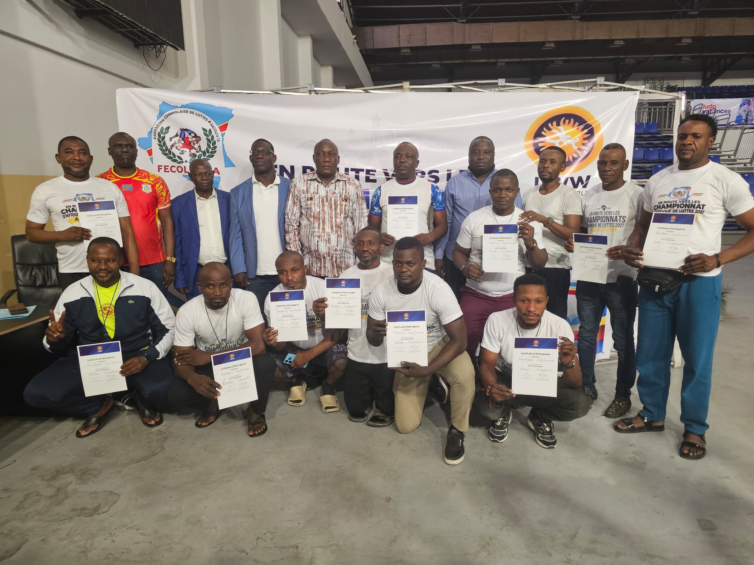 Lutte : La RDC se dote de 11 entraîneurs certifiés UWW level one