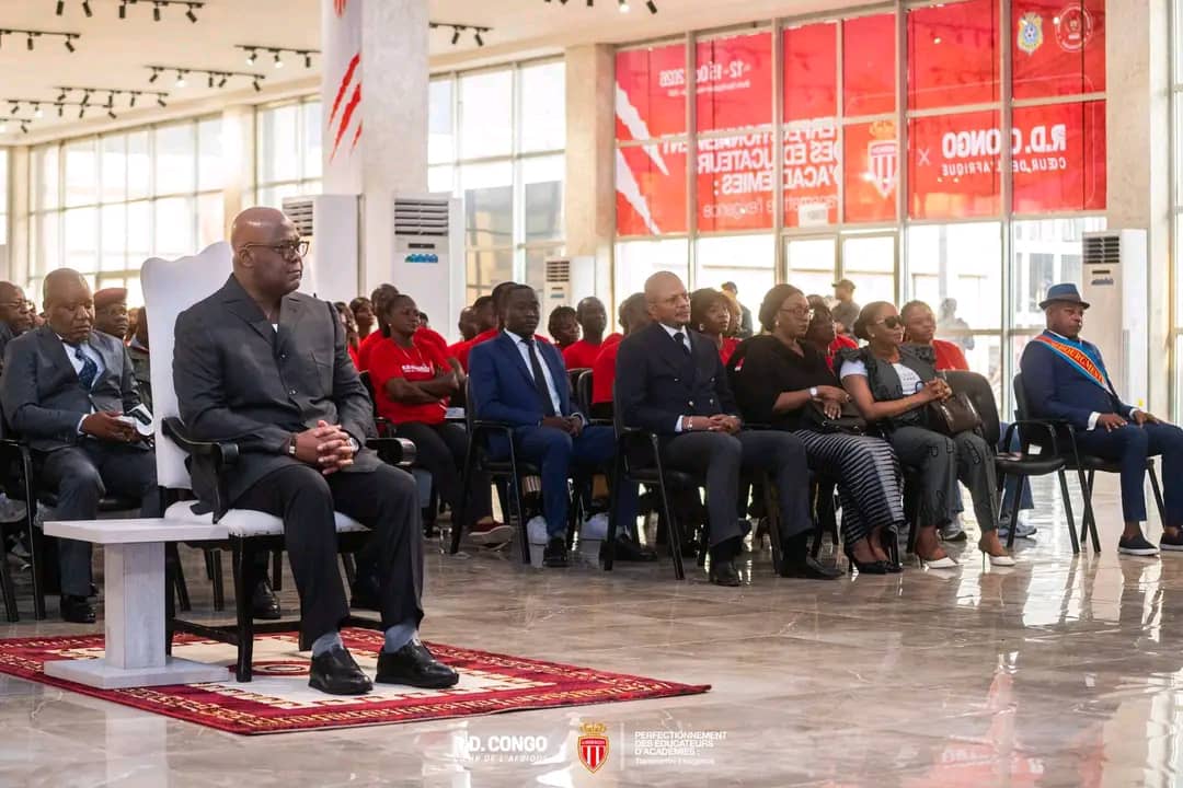 RDC × Monaco : Félix Tshisekedi clôture l'atelier de perfectionnement des éducateurs d'académies
